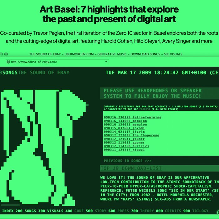 Dazed — Art Basel Zero 10 highlights